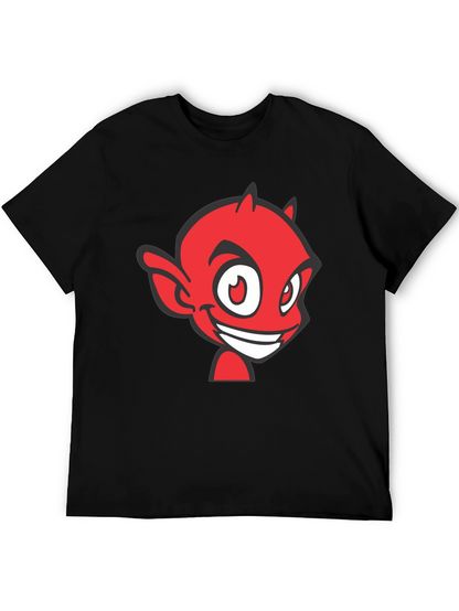 Red Devil Graphic Tee - Black Cotton Blend