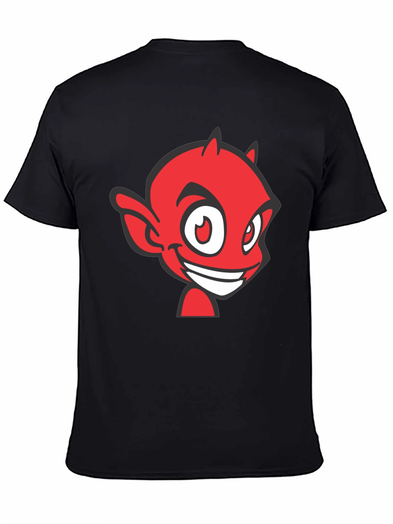 Red Devil Graphic Tee - Black Cotton Blend
