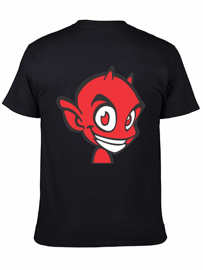Red Devil Graphic Tee - Black Cotton Blend