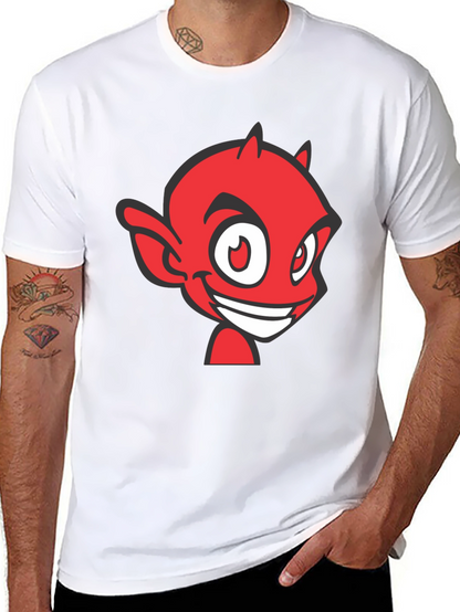 Red Devil Graphic Tee - Black Cotton Blend