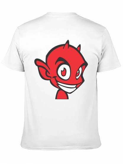 Red Devil Graphic Tee - Black Cotton Blend