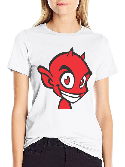 Red Devil Graphic Tee - Black Cotton Blend