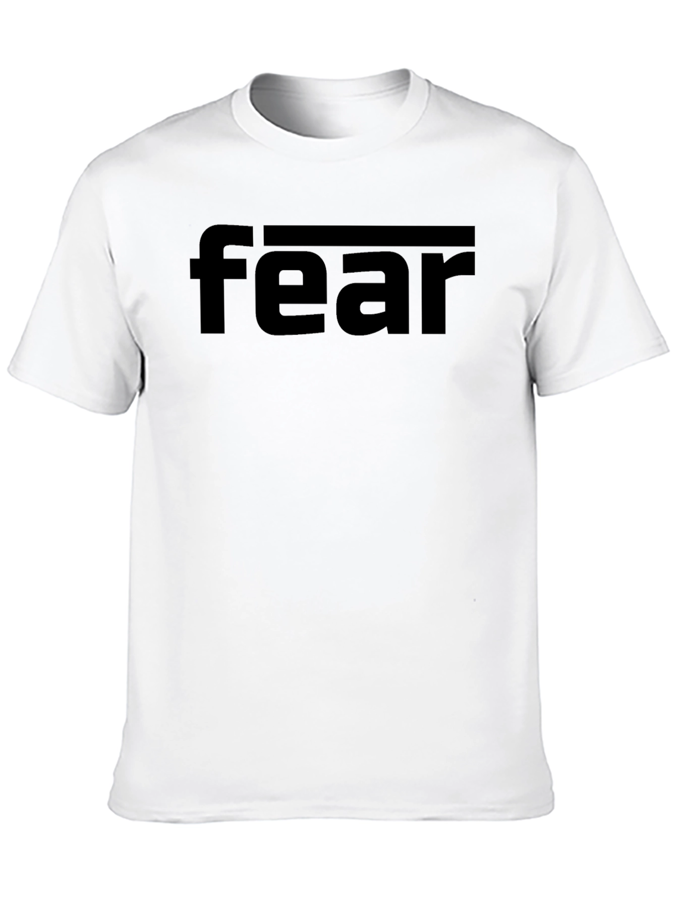 Fear Graphic Print Black T-Shirt