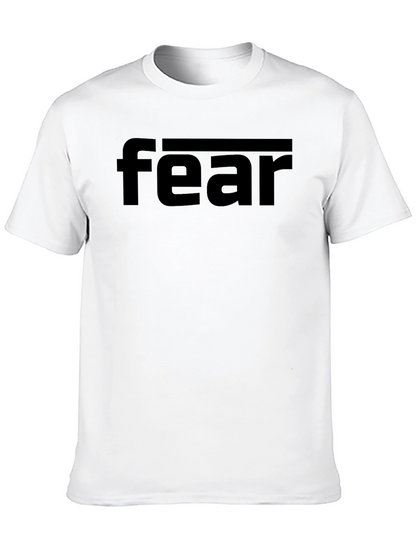 Fear Graphic Print Black T-Shirt
