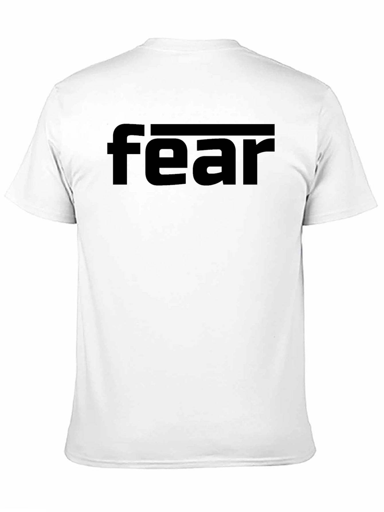 Fear Graphic Print Black T-Shirt