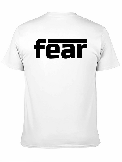 Fear Graphic Print Black T-Shirt