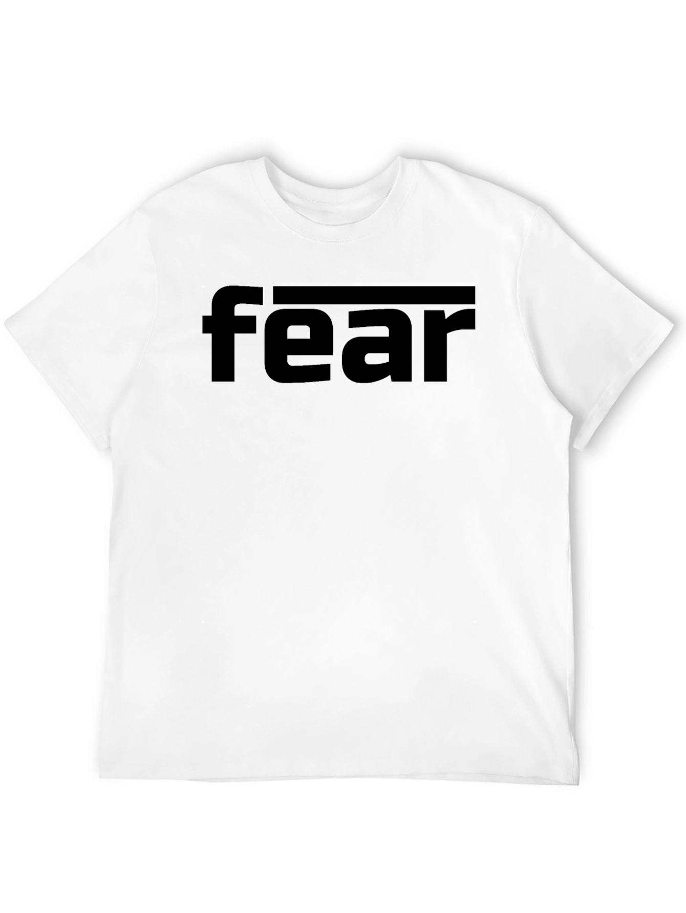 Fear Graphic Print Black T-Shirt
