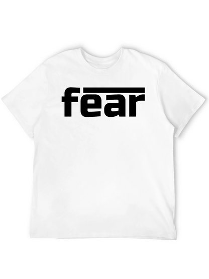 Fear Graphic Print Black T-Shirt