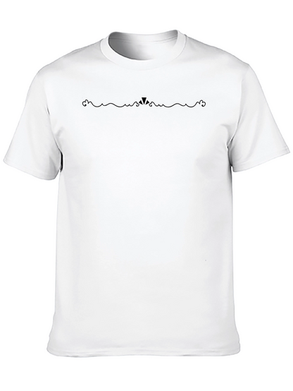 Stylish Black Crew Neck Graphic Tee