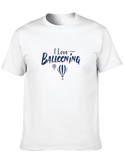 I Love Ballooning Black T-Shirt