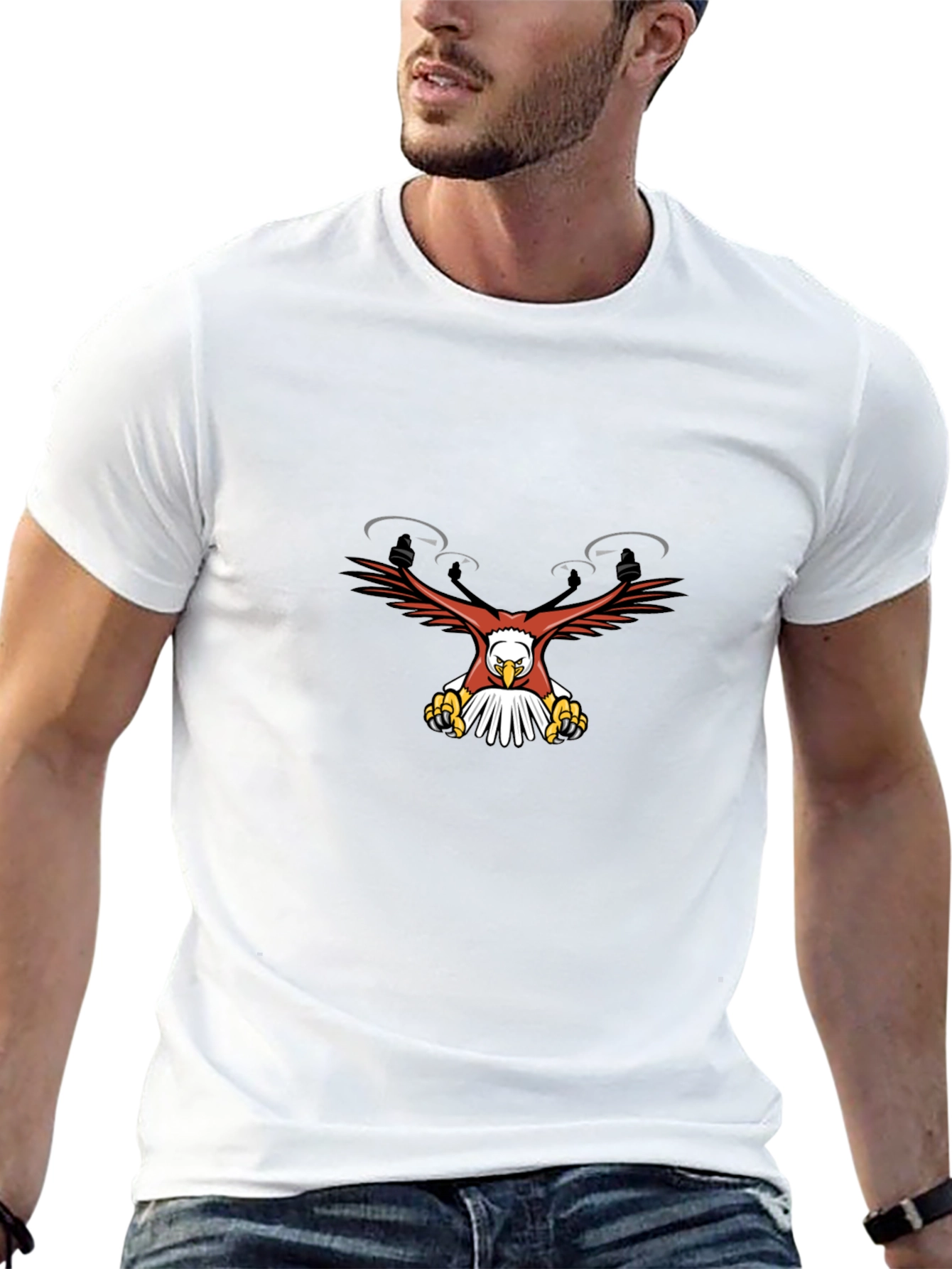 Drone Eagle Graphic T-Shirt