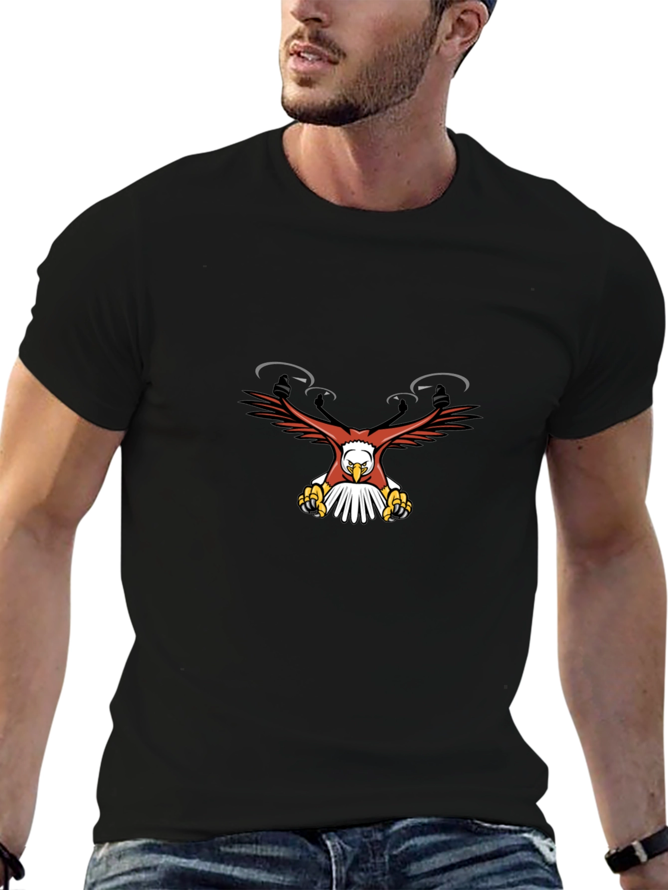 Drone Eagle Graphic T-Shirt
