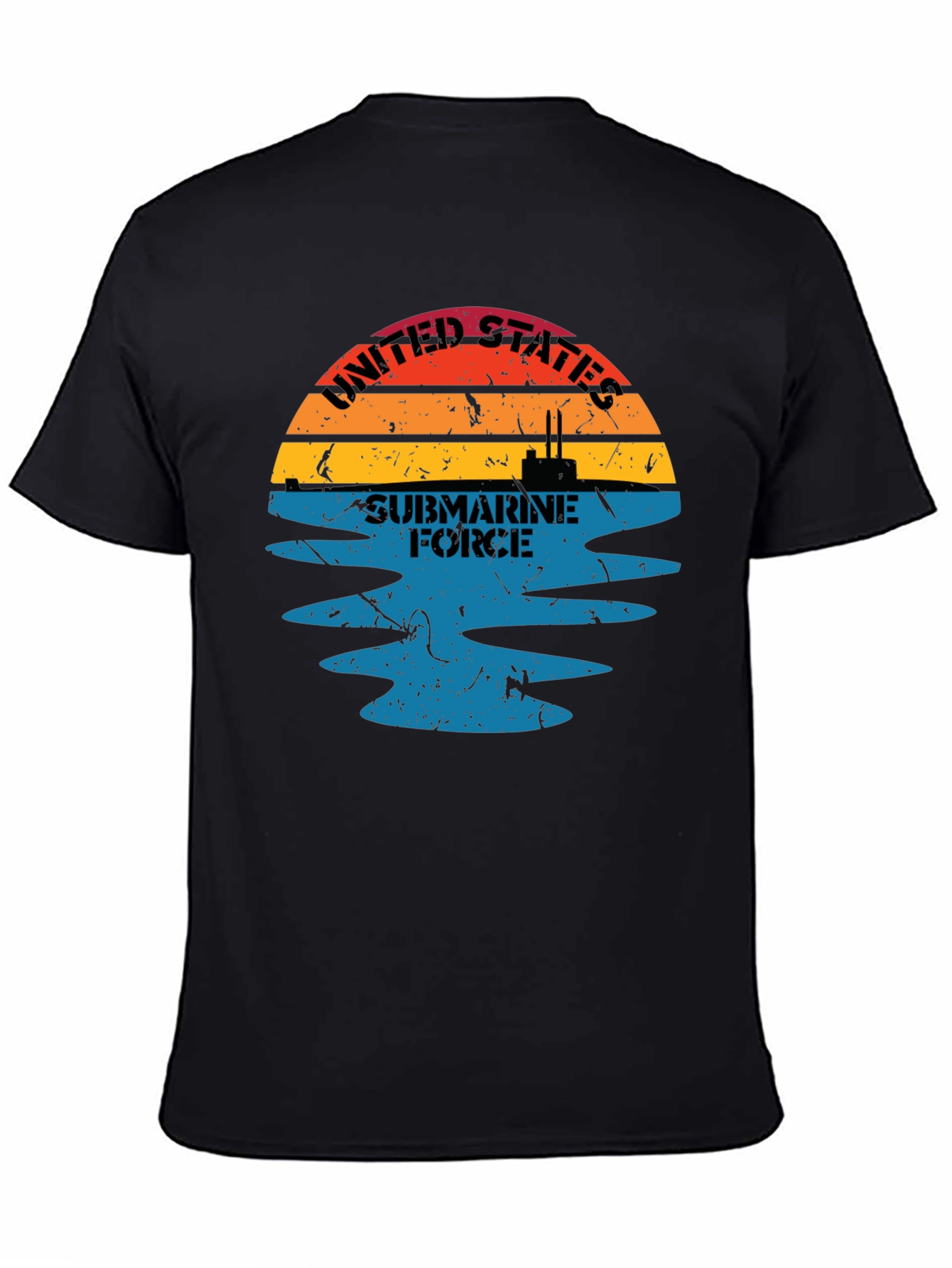 United States Submarine Force Black T-Shirt
