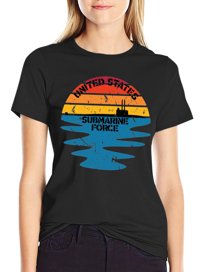 United States Submarine Force Black T-Shirt