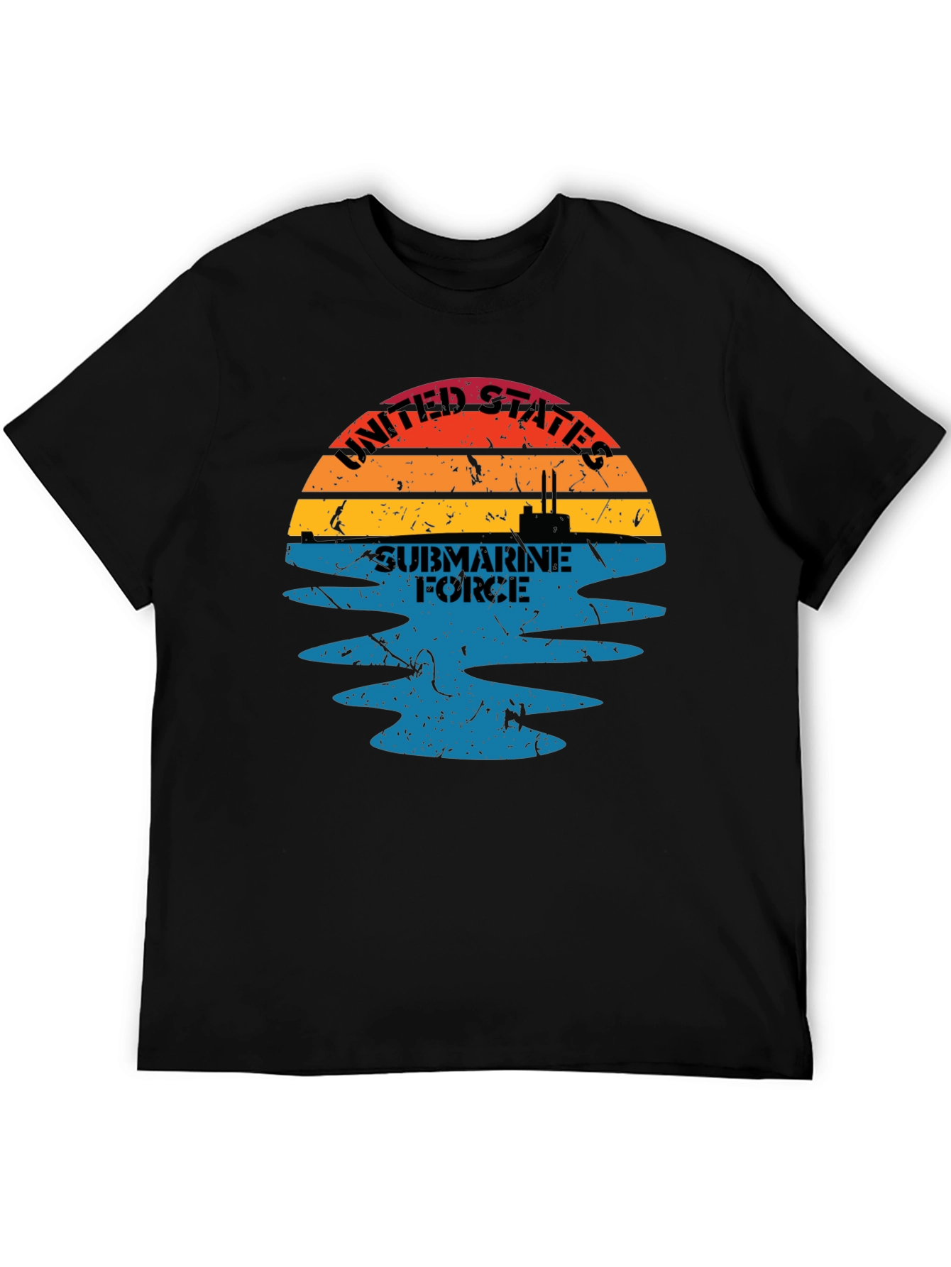 United States Submarine Force Black T-Shirt