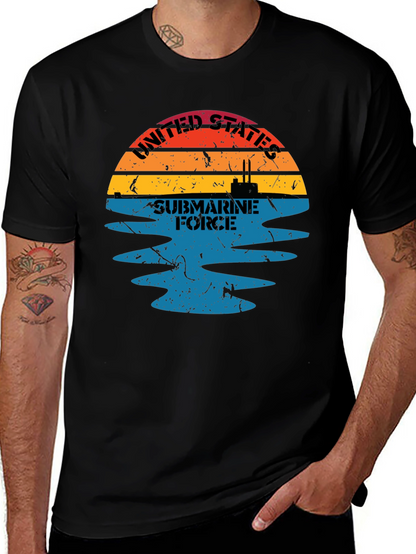 United States Submarine Force Black T-Shirt