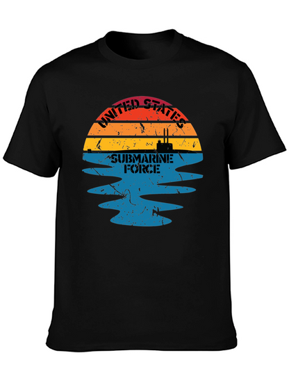 United States Submarine Force Black T-Shirt