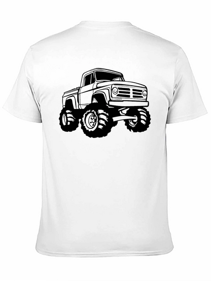 Monster Truck Graphic Tee - Black Cotton T-Shirt