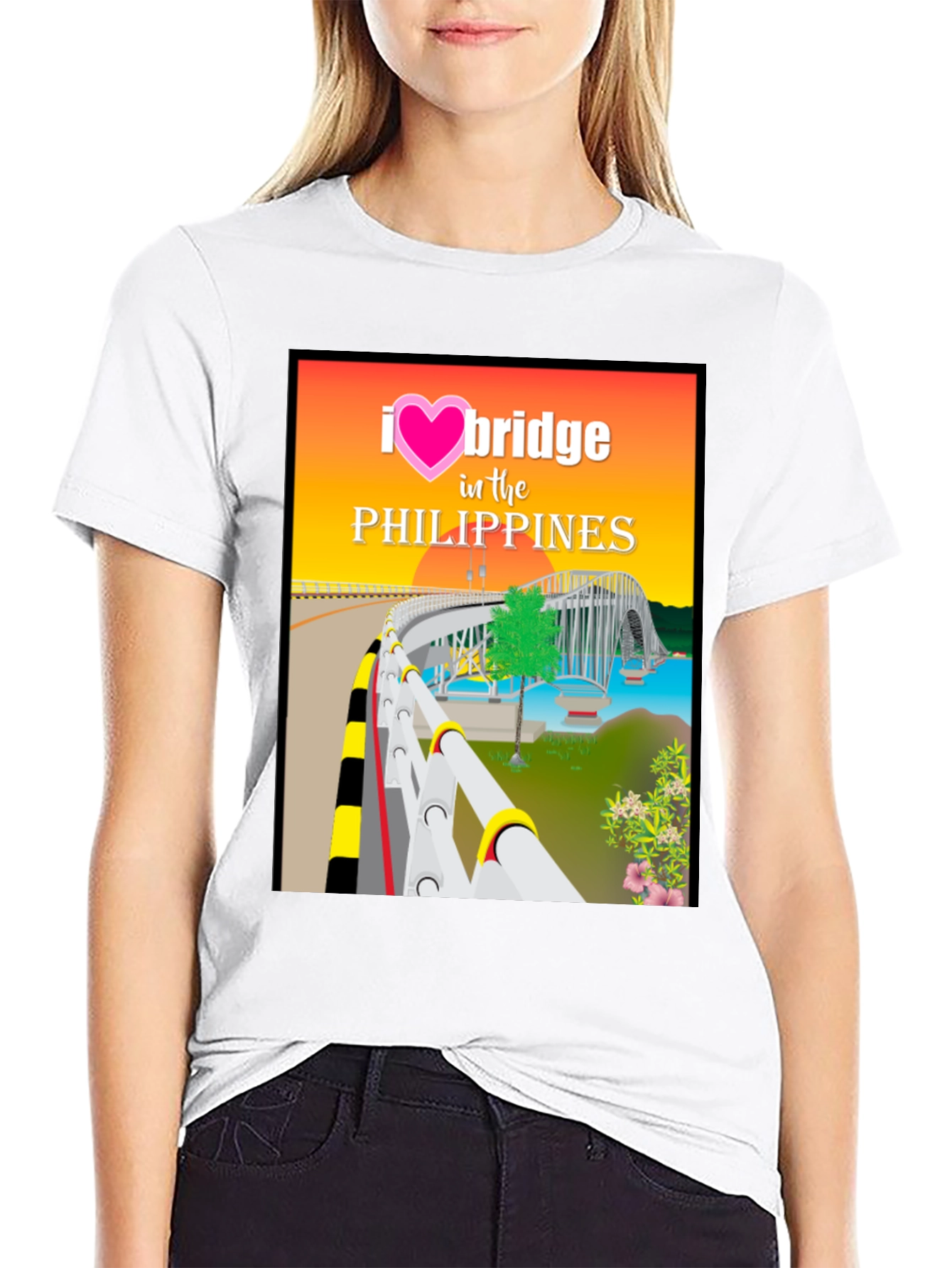 I Love Bridge in the Philippines Graphic Tee