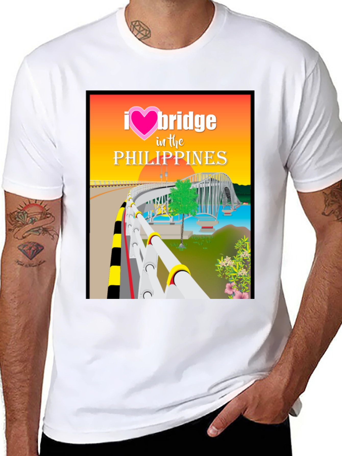 I Love Bridge in the Philippines Graphic Tee