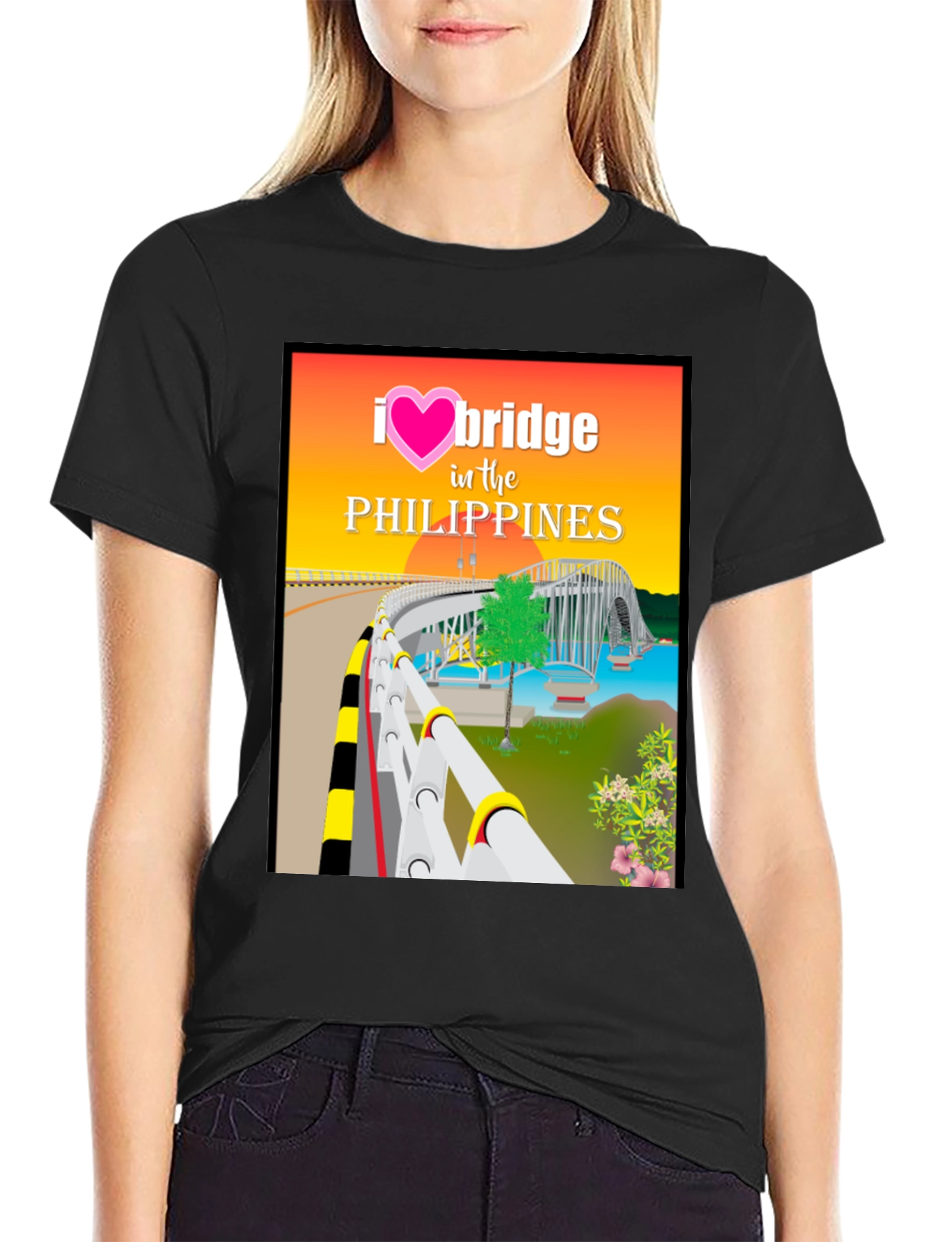 I Love Bridge in the Philippines Graphic Tee
