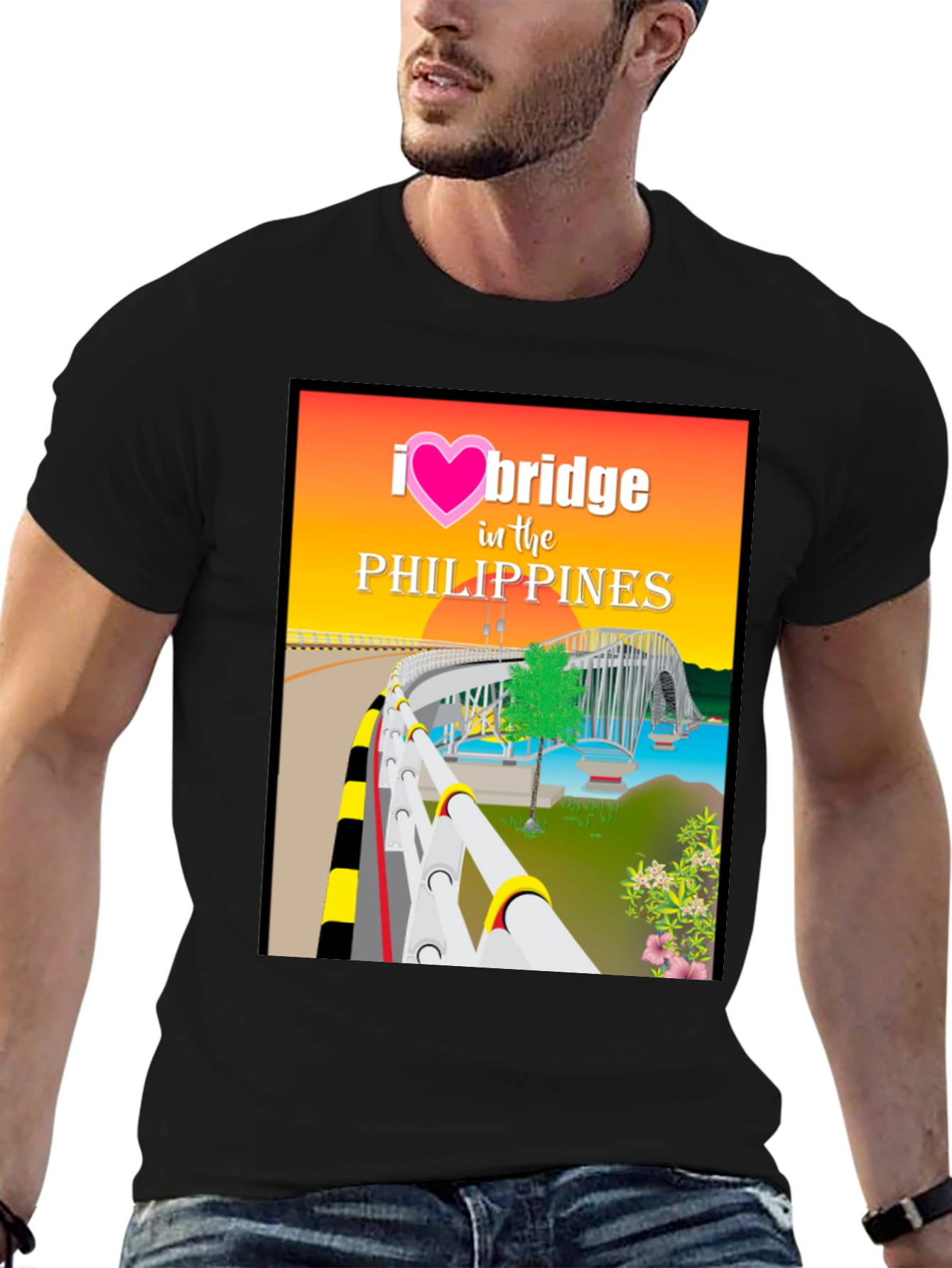 I Love Bridge in the Philippines Graphic Tee