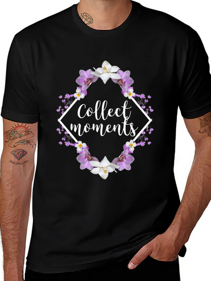 Collect Moments Floral Graphic Tee - Black