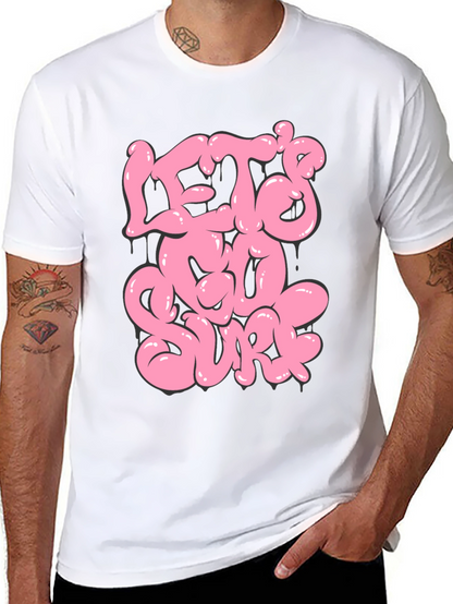 Lets Go Surf Graphic T-Shirt - Black