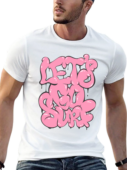 Lets Go Surf Graphic T-Shirt - Black