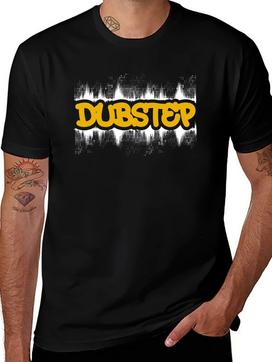 Dubstep Graphic Tee - Black Cotton T-Shirt
