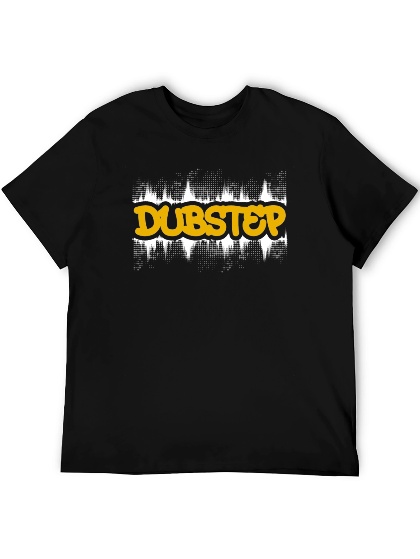 Dubstep Graphic Tee - Black Cotton T-Shirt