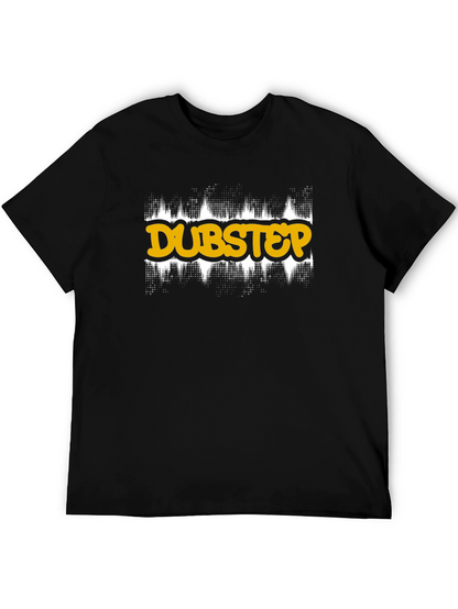 Dubstep Graphic Tee - Black Cotton T-Shirt