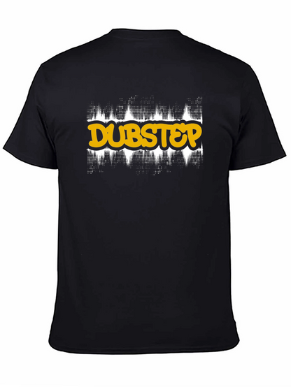 Dubstep Graphic Tee - Black Cotton T-Shirt
