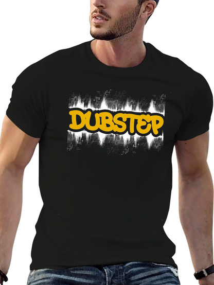 Dubstep Graphic Tee - Black Cotton T-Shirt