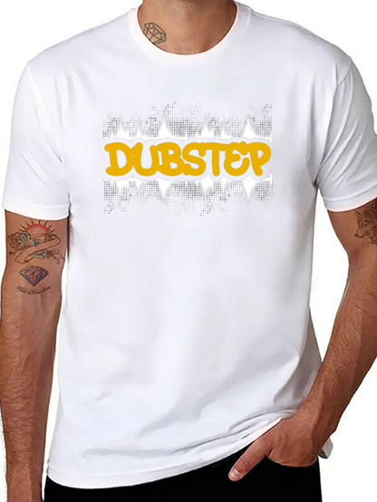 Dubstep Graphic Tee - Black Cotton T-Shirt