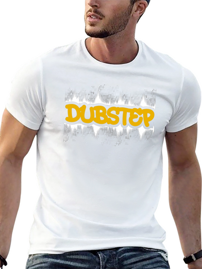 Dubstep Graphic Tee - Black Cotton T-Shirt