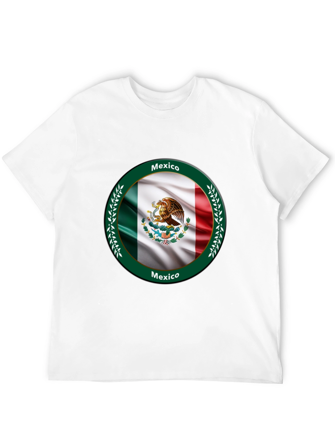 Mexico Flag Black T-Shirt