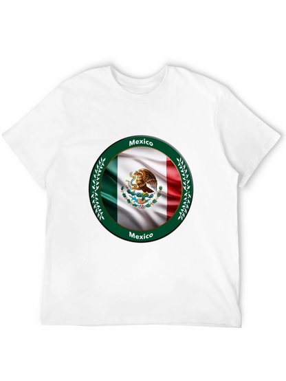 Mexico Flag Black T-Shirt