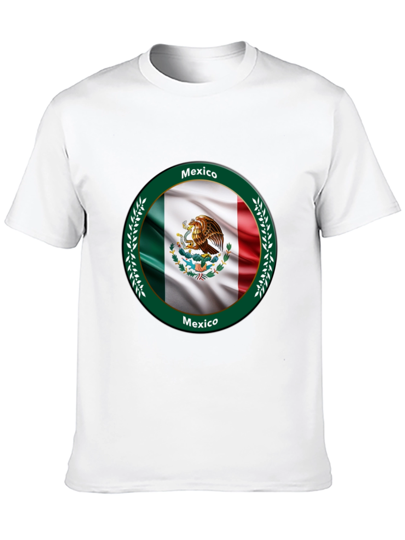 Mexico Flag Black T-Shirt