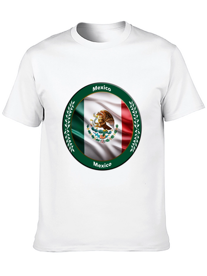 Mexico Flag Black T-Shirt