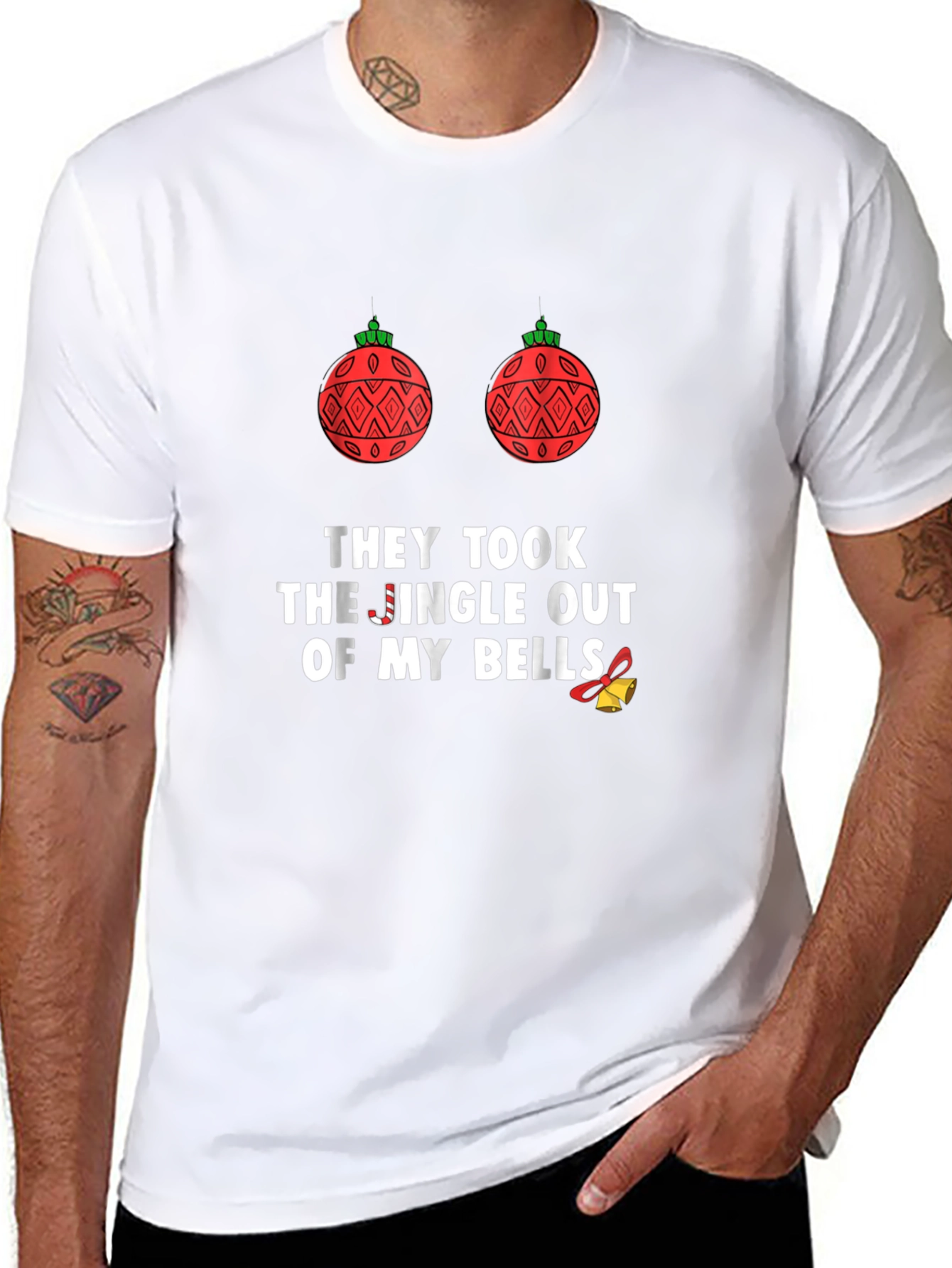 Funny Holiday Humor T-Shirt: Jingle Bells Removed