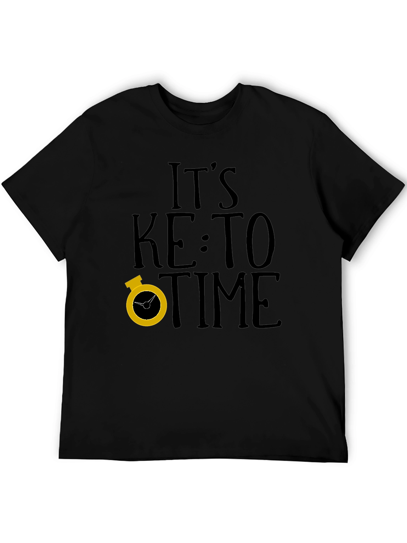 Its Keto Time Black T-Shirt