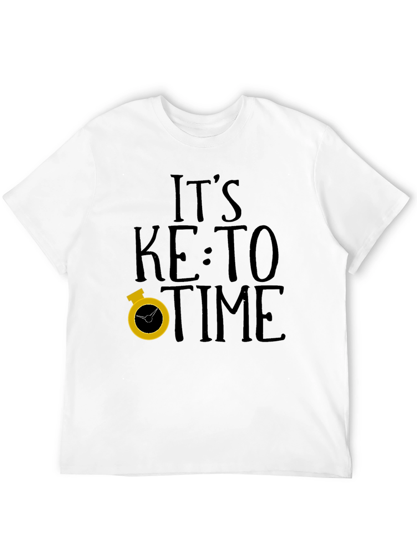 Its Keto Time Black T-Shirt