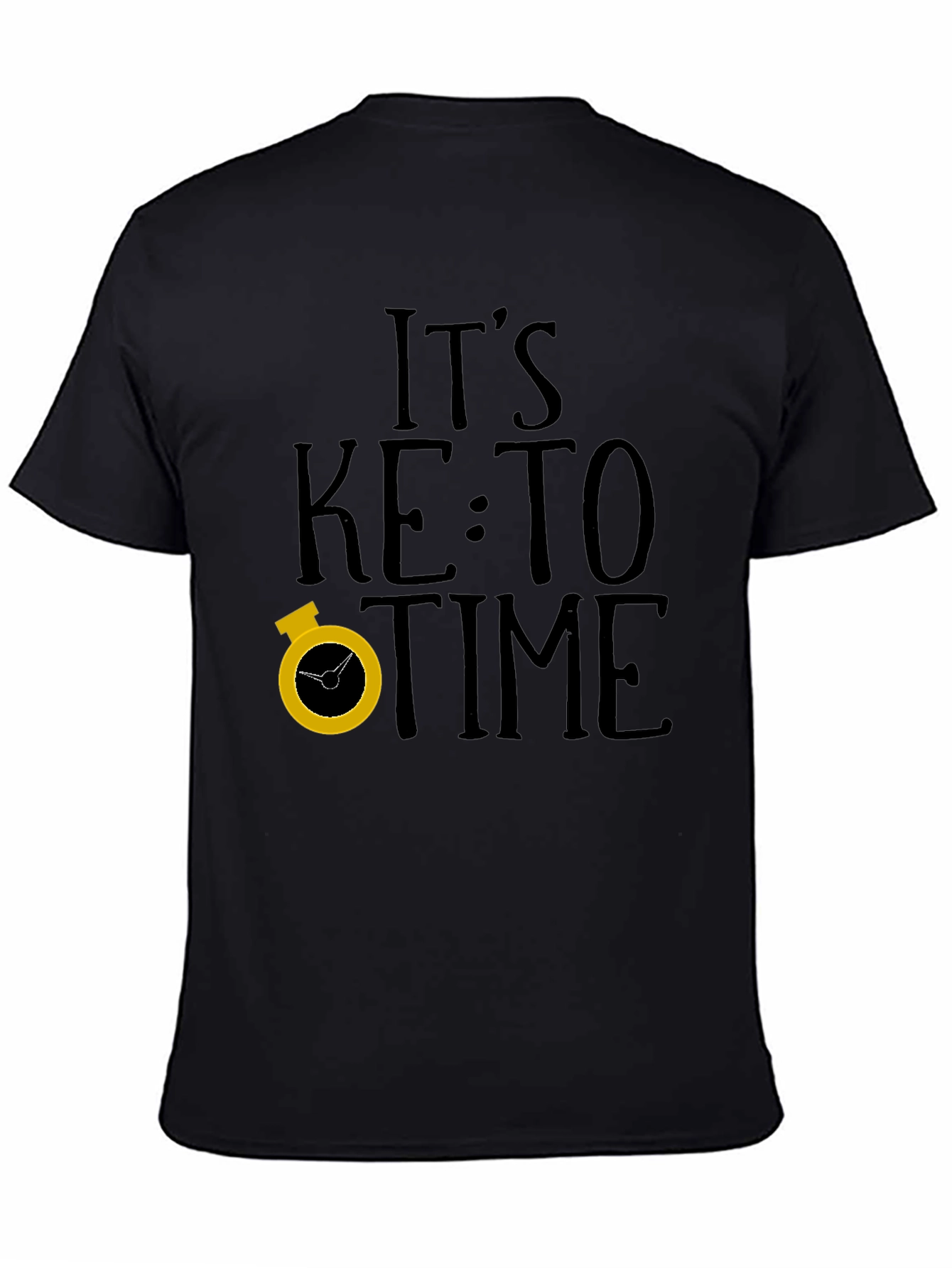 Its Keto Time Black T-Shirt