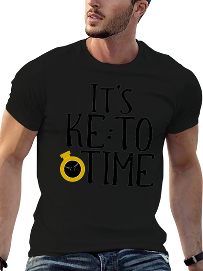 Its Keto Time Black T-Shirt