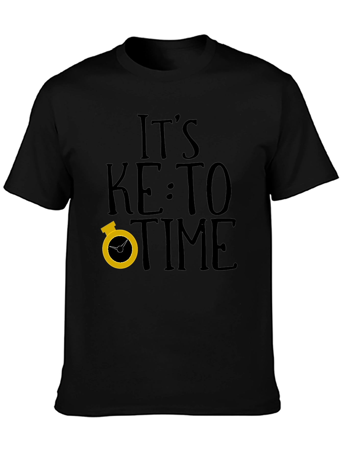 Its Keto Time Black T-Shirt