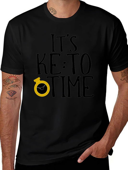 Its Keto Time Black T-Shirt