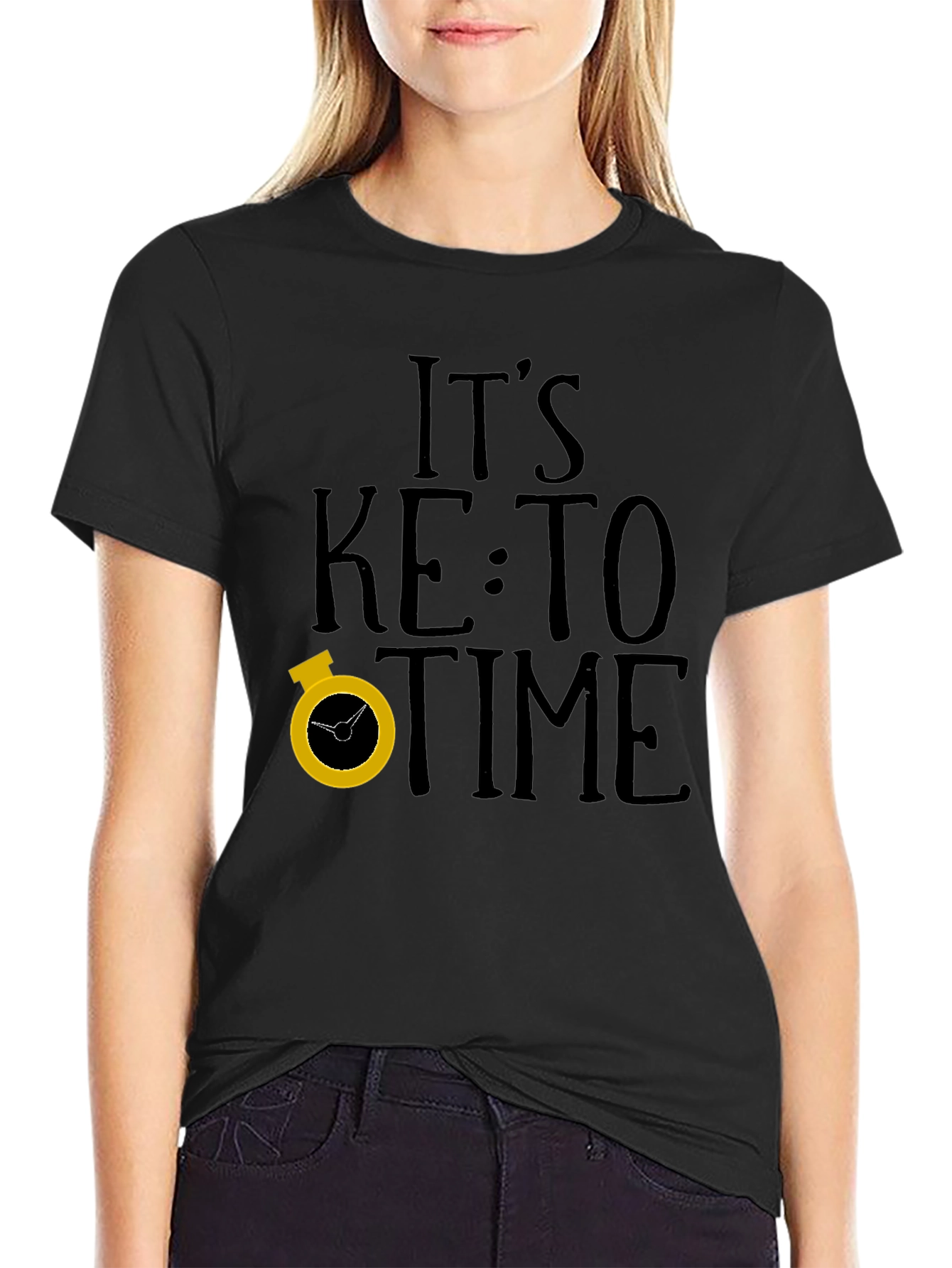 Its Keto Time Black T-Shirt