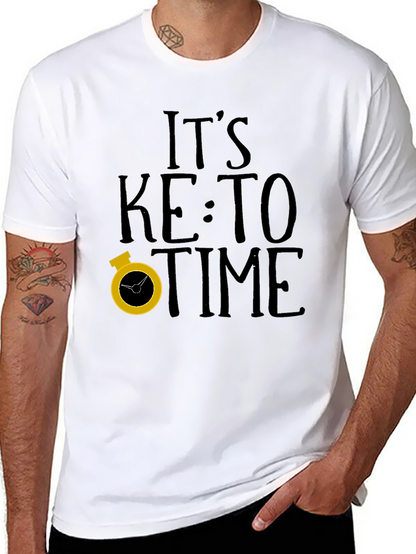 Its Keto Time Black T-Shirt