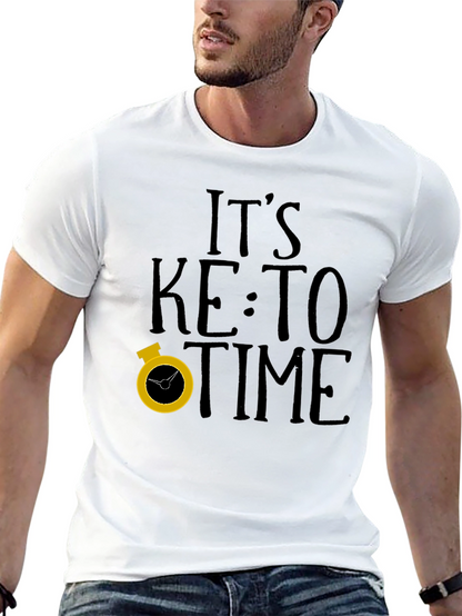 Its Keto Time Black T-Shirt